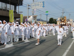 お白石奉曳・奉献・外宮内御垣内参拝
